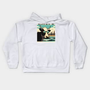 cringe cow Kids Hoodie